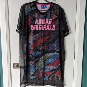 Adidas Originals Mesh Overlay Dress